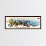 Vladivostok Russia Travel Print Wall Art, Panoramic City Art, Travel Art, Wall Decor, Vacation Gift, Framed Canvas Print Or Metal Art