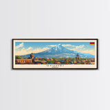 Gyumri Armenia Travel Print Wall Art, Panoramic City Art, Travel Art, Wall Decor, Vacation Gift, Framed Canvas Print Or Metal Art