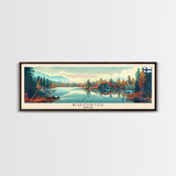 Kuopio Finland Wall Art, Panoramic Travel Poster, Panoramic Framed Canvas Print, City Wall Art, Wall Hanging Home Decor, Travel Art