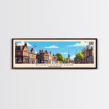 Northampton United Kingdom Travel Art, City Art, Framed Canvas Print or Metal Wall Art, Europe Travel Poster, Panoramic Wall Art, Extra Wide Wall Art