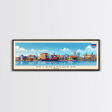 Petrozavodsk Russia Travel Print Wall Art, Panoramic City Art, Travel Art, Wall Decor, Vacation Gift, Framed Canvas Print Or Metal Art