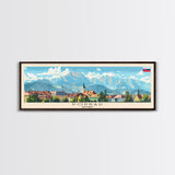 Poprad Slovakia Travel Print Wall Art, Panoramic City Art, Travel Art, Wall Decor, Vacation Gift, Framed Canvas Print Or Metal Art