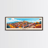 Shumen Bulgaria Travel Art, City Art, Framed Canvas Print or Metal Wall Art, Europe Travel Poster, Panoramic Wall Art, Extra Wide Wall Art