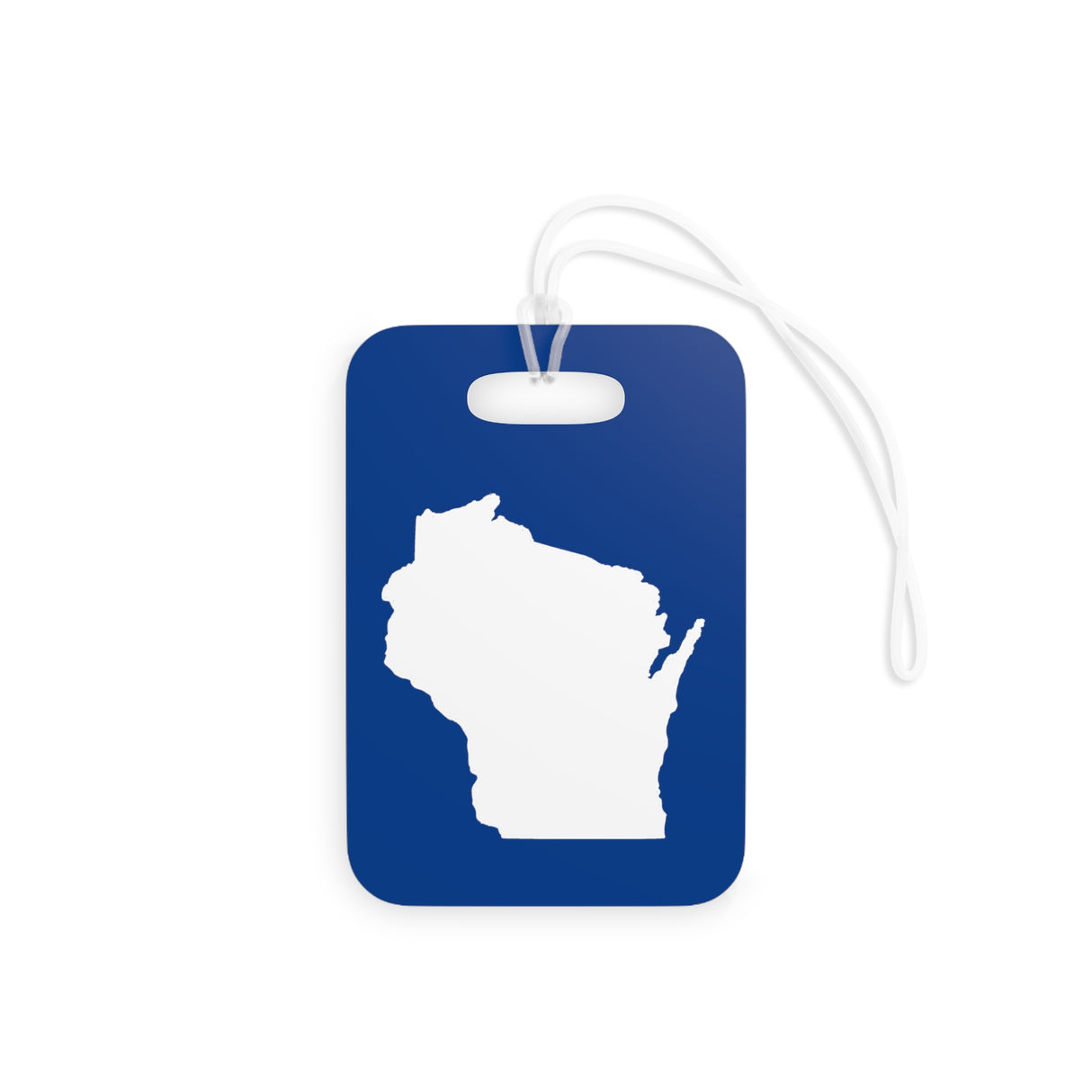 Wisconsin 1848 Tag for Bags and Luggage - Navy/White