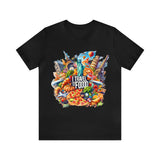 "I Travel for The Food" full color T-shirt