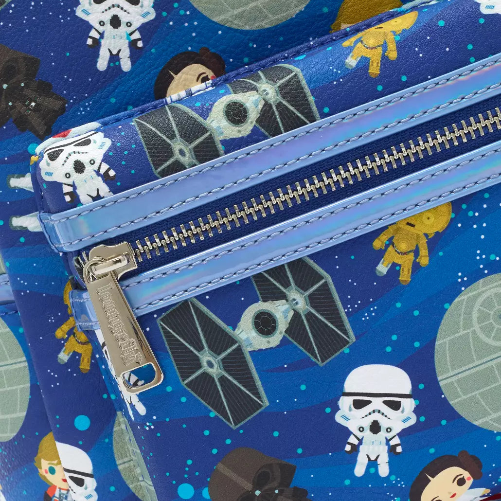 Disney Parks X Loungefly Star Wars Chibi Backpack Death Star Leia