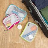 Set of 3 Assorted Piped Pouches by Travelon (43108)