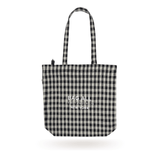 New York City Tote with Zipper and Inside Pocket, Gingham