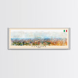 Ferrara Italy Travel Art, City Art, Framed Canvas Print or Metal Wall Art, Europe Travel Poster, Panoramic Wall Art, Extra Wide Wall Art