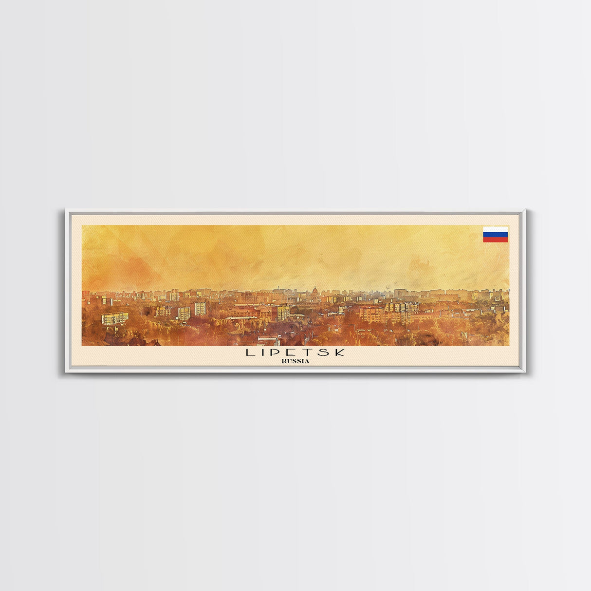 Lipetsk Russia Wall Art, Panoramic Travel Poster, Panoramic Framed Canvas Print, City Wall Art, Wall Hanging Home Decor, Travel Art