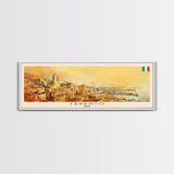 Taranto Italy Travel Art, City Art, Framed Canvas Print or Metal Wall Art, Europe Travel Poster, Panoramic Wall Art, Extra Wide Wall Art