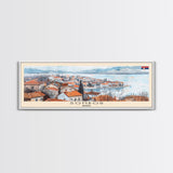 Sombor Serbia Travel Print Wall Art, Panoramic City Art, Travel Art, Wall Decor, Vacation Gift, Framed Canvas Print Or Metal Art