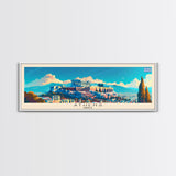 Athens Greece Travel Art, City Art, Framed Canvas Print or Metal Wall Art, Europe Travel Poster, Panoramic Wall Art, Extra Wide Wall Art