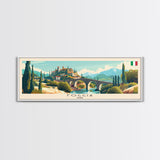 Foggia Italy Wall Art, Panoramic Travel Poster, Panoramic Framed Canvas Print, City Wall Art, Wall Hanging Home Decor, Travel Art