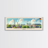 Monchengladbach Germany Travel Art, City Art, Framed Canvas Print or Metal Wall Art, Europe Travel Poster, Panoramic Wall Art, Extra Wide Wall Art