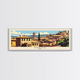 Parma Italy Wall Art, Panoramic Travel Poster, Panoramic Framed Canvas Print, City Wall Art, Wall Hanging Home Decor, Travel Art