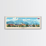 Poprad Slovakia Travel Print Wall Art, Panoramic City Art, Travel Art, Wall Decor, Vacation Gift, Framed Canvas Print Or Metal Art