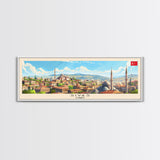 Sivas Turkey Travel Print Wall Art, Panoramic City Art, Travel Art, Wall Decor, Vacation Gift, Framed Canvas Print Or Metal Art