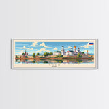 Tver Russia Travel Art, City Art, Framed Canvas Print or Metal Wall Art, Europe Travel Poster, Panoramic Wall Art, Extra Wide Wall Art