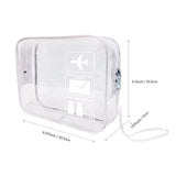 TSA 3-1-1 Approved Toiletry Bag Clear Toiletry Bag- 1 Qt.