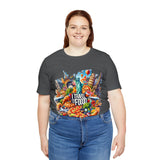 "I Travel for The Food" full color T-shirt