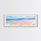 Pink sand Subic beach Matnog, Philippines Watercolor Print, Vacation Gift, Philippines Wall Art, Beach Painting, Beach Decor, Large Wall Art, Wood Frame Art