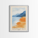 Radhanagar Beach, India Watercolor Beach Print, Vacation Gift, India Wall Art, Beach Painting, Beach Decor, Beach Painting