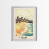 Uppuveli, Sri Lanka Watercolor Beach Print, Vacation Gift, Sri Lanka Wall Art, Beach Painting, Beach Decor, Beach Painting