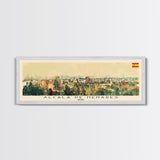 Alcalį Spain Travel Art, City Art, Framed Canvas Print or Metal Wall Art, Europe Travel Poster, Panoramic Wall Art, Extra Wide Wall Art