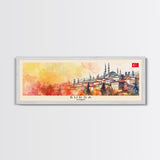 Bursa Turkey Travel Print Wall Art, Panoramic City Art, Travel Art, Wall Decor, Vacation Gift, Framed Canvas Print Or Metal Art