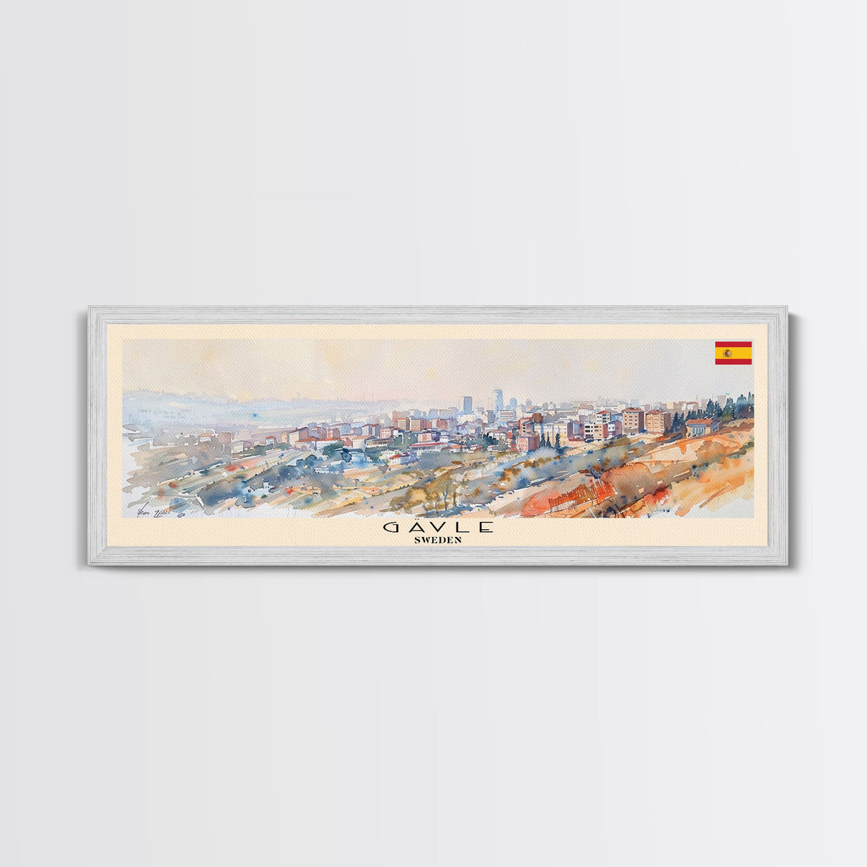 Gaziantep Turkey Wall Art, Panoramic Travel Poster, Panoramic Framed Canvas Print, City Wall Art, Wall Hanging Home Decor, Travel Art