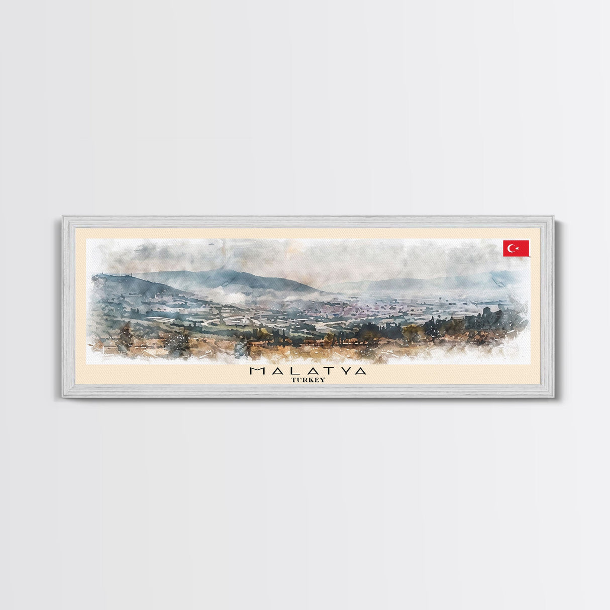 Malatya Turkey Travel Print Wall Art, Panoramic City Art, Travel Art, Wall Decor, Vacation Gift, Framed Canvas Print Or Metal Art