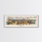 Padua Italy Wall Art, Panoramic Travel Poster, Panoramic Framed Canvas Print, City Wall Art, Wall Hanging Home Decor, Travel Art