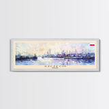 Szczecin Poland Travel Print Wall Art, Panoramic City Art, Travel Art, Wall Decor, Vacation Gift, Framed Canvas Print Or Metal Art