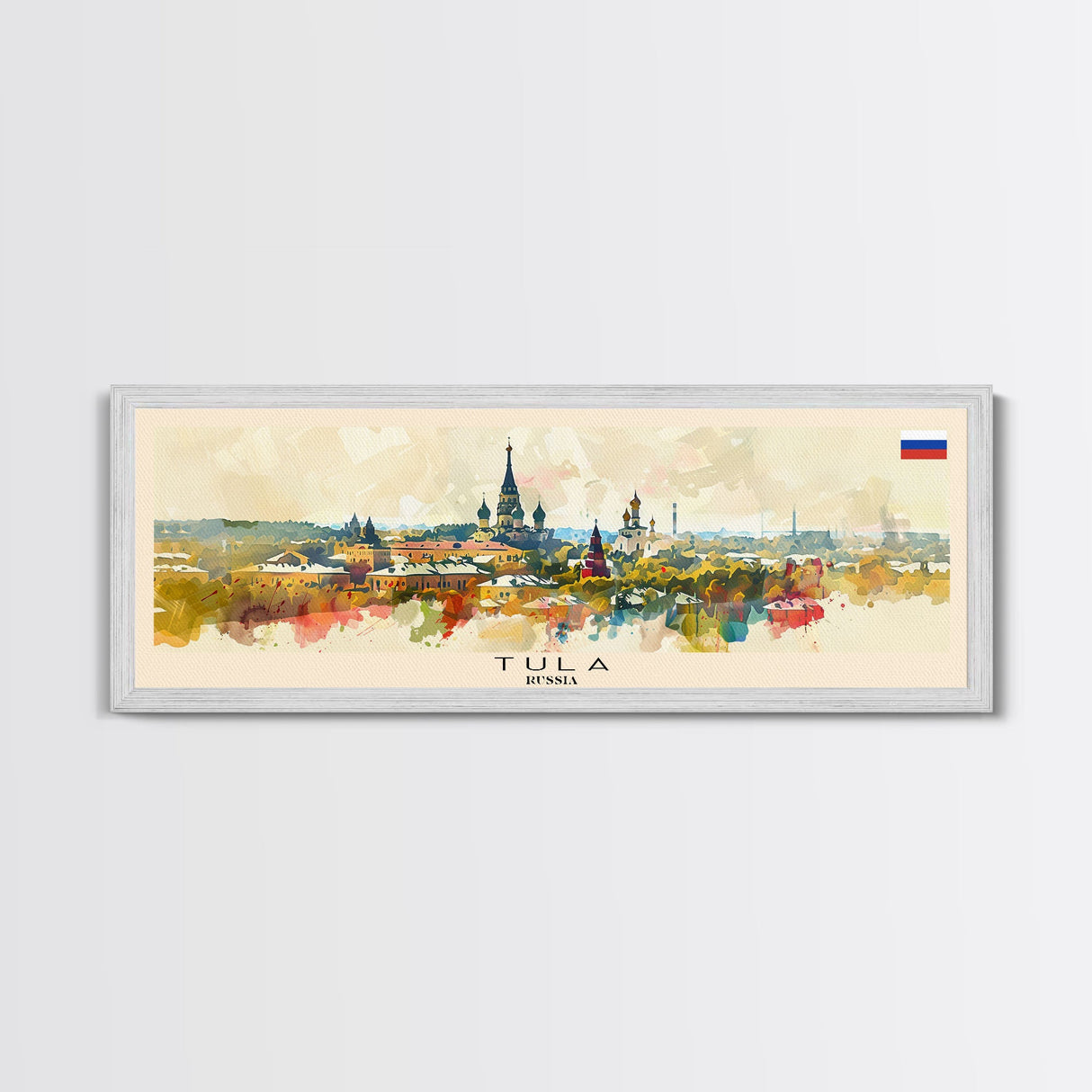 Tula Russia Travel Art, City Art, Framed Canvas Print or Metal Wall Art, Europe Travel Poster, Panoramic Wall Art, Extra Wide Wall Art