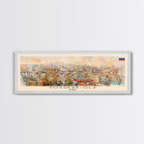 Yoshkar Ola Russia Panoramic Travel Poster, Framed Canvas Print or Metal Wall Art, Travel Art, Home Decor, Panoramic Painting, Midcentury Art