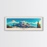 Athens Greece Travel Art, City Art, Framed Canvas Print or Metal Wall Art, Europe Travel Poster, Panoramic Wall Art, Extra Wide Wall Art