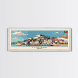 Coimbra Portugal Travel Art, City Art, Framed Canvas Print or Metal Wall Art, Europe Travel Poster, Panoramic Wall Art, Extra Wide Wall Art