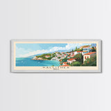 Kallithea Greece Travel Art, City Art, Framed Canvas Print or Metal Wall Art, Europe Travel Poster, Panoramic Wall Art, Extra Wide Wall Art