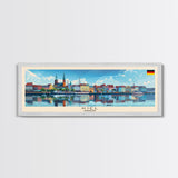 Kielce Poland Wall Art, Panoramic Travel Poster, Panoramic Framed Canvas Print, City Wall Art, Wall Hanging Home Decor, Travel Art