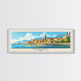 Messina Italy Travel Print Wall Art, Panoramic City Art, Travel Art, Wall Decor, Vacation Gift, Framed Canvas Print Or Metal Art