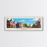 Northampton United Kingdom Travel Art, City Art, Framed Canvas Print or Metal Wall Art, Europe Travel Poster, Panoramic Wall Art, Extra Wide Wall Art