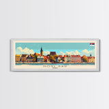 Novi Sad Serbia Travel Art, City Art, Framed Canvas Print or Metal Wall Art, Europe Travel Poster, Panoramic Wall Art, Extra Wide Wall Art