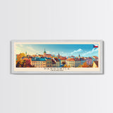 Pardubice Czech Republic Travel Art, City Art, Framed Canvas Print or Metal Wall Art, Europe Travel Poster, Panoramic Wall Art, Extra Wide Wall Art