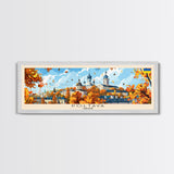 Poltava Ukraine Wall Art, Panoramic Travel Poster, Panoramic Framed Canvas Print, City Wall Art, Wall Hanging Home Decor, Travel Art