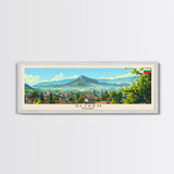 Sliven Bulgaria Wall Art, Panoramic Travel Poster, Panoramic Framed Canvas Print, City Wall Art, Wall Hanging Home Decor, Travel Art