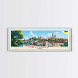 Zhytomyr Ukraine Travel Art, City Art, Framed Canvas Print or Metal Wall Art, Europe Travel Poster, Panoramic Wall Art, Extra Wide Wall Art