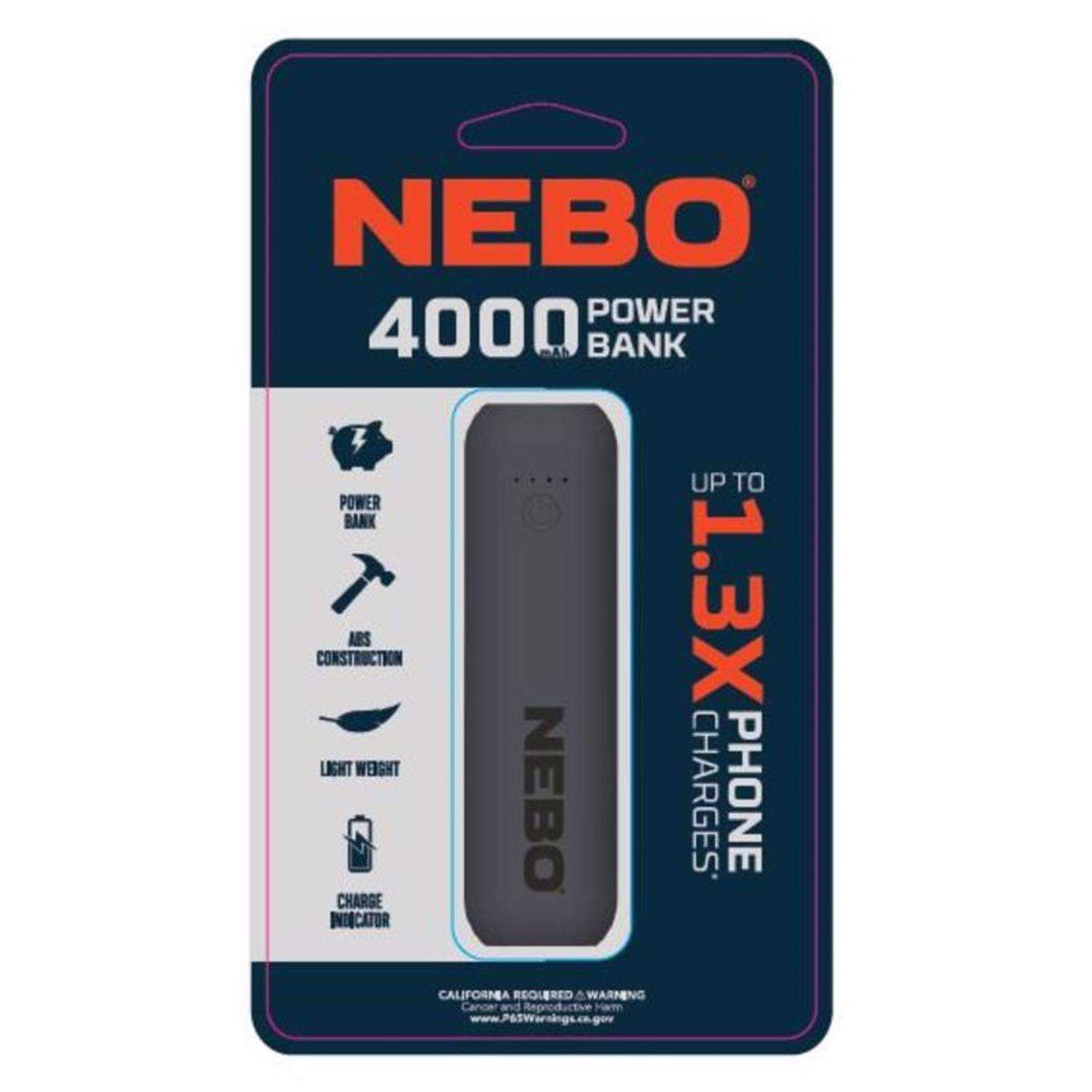 4000 mAh Power Bank - Pocket-sized Portable Power, by Nebo