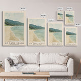 An Bang Beach, Hoi An, Vietnam Watercolor Beach Print, Vacation Gift, Hoi An, Vietnam Wall Art, Framed Canvas Print, Framed Beach Painting