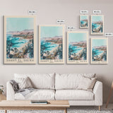 Sharm El Sheikh, Egypt Watercolor Beach Print, Vacation Gift, Egypt Wall Art, Beach Painting, Beach Decor, Beach Painting